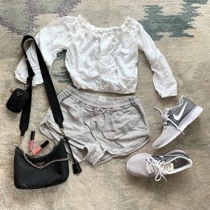 Aritzia Community shorts in gray